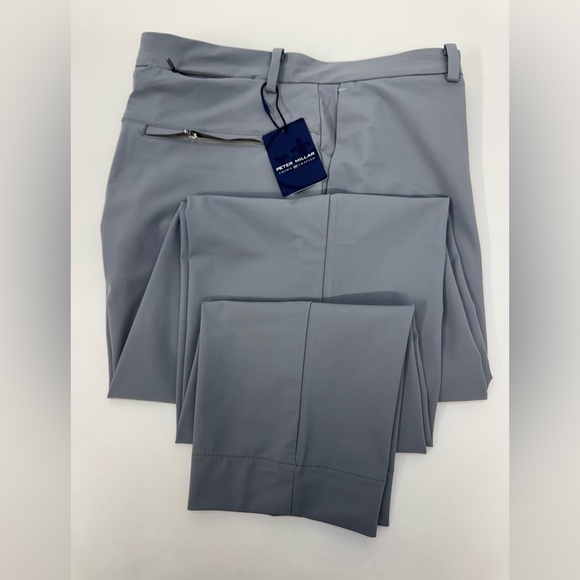 NWT Peter Millar Crown Crafted Blade Performance Ankle Pant GALE Gray 36/30 $198 - Picture 1 of 11